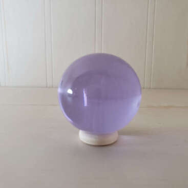 Lilac Heart Andara Polished Sphere