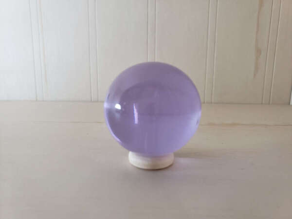 Lilac Heart Andara Polished Sphere