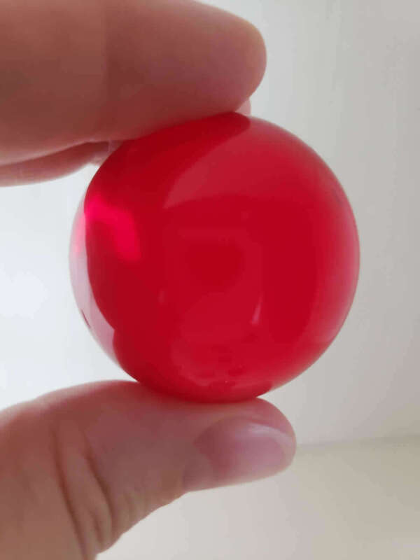 Ruby Red Andara Polished Sphere