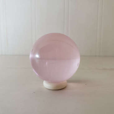 Soft Rose Pink Andara Polished Sphere