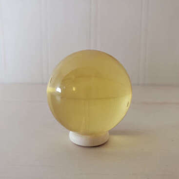 Solaris Light Yellow Andara Polished Sphere