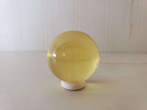Solaris Light Yellow Andara Polished Sphere